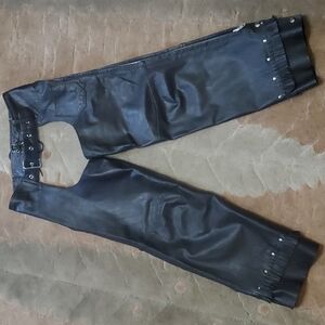 PROTECH* Leather Apparel Motorcycle Chaps